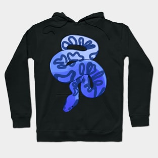 Blue snakes illustration Hoodie